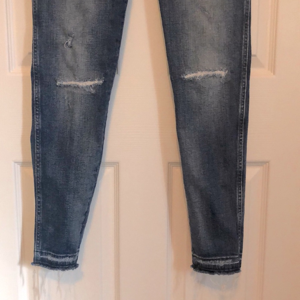 MADEWELL 9" High Rise Skinny Distressed Raw Hem Jeans Size 29 - Picture 3 of 11